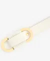 On 34th Pull-through Skinny Belt, Exclusively At Macy's In White