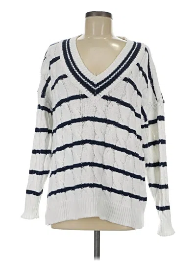 Pre-owned On 34th Pullover Sweater In White