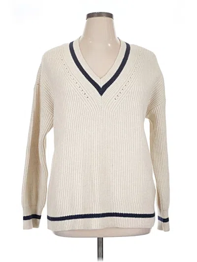 Pre-owned On 34th Pullover Sweater In White
