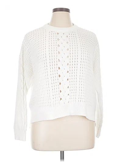 Pre-owned On 34th Pullover Sweater In White