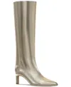 On 34th Rachelle Wide-calf Stovepipe Knee High Boots, Created For Macy's In Gold Smooth Wide Calf