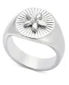 On 34th Rhodium-plated Starfish Signet Ring, Exclusively At Macy's
