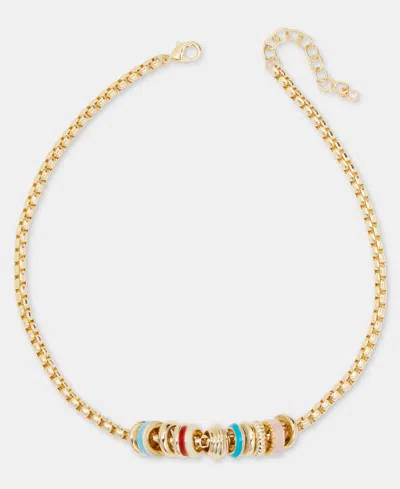 On 34th Rondelle Beaded Collar Necklace, 16" + 2" Extender, Macy's Exclusive In Gold
