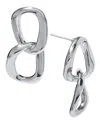 ON 34TH SCULPTURAL CHAIN LINK DOUBLE DROP EARRINGS, CREATED FOR MACY'S