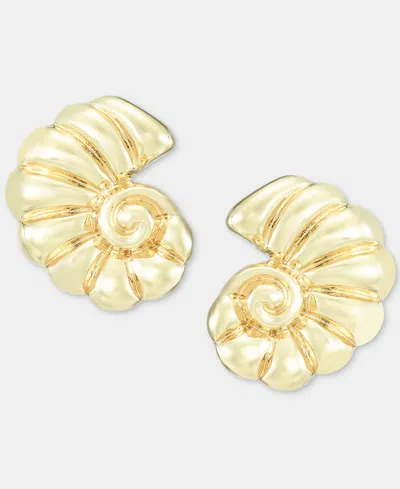 On 34th Shell Button Earrings, Macy's Exclusive In Neutral