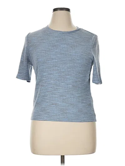 Pre-owned On 34th Short Sleeve Turtleneck In Blue