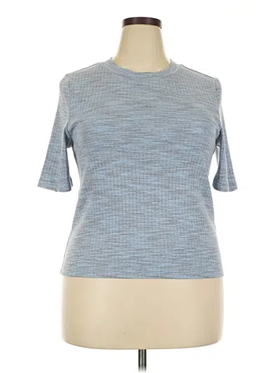 Pre-owned On 34th Short Sleeve Turtleneck In Blue