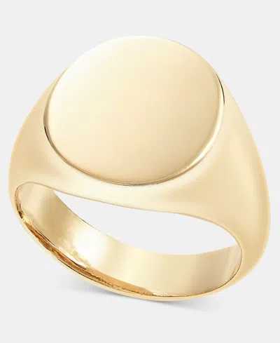 On 34th Signet Ring, Macy's Exclusive In Gold