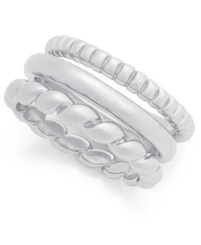 On 34th 3-pc. Set Twist Stack Rings, Exclusively At Macy's In Gold