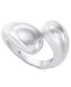 On 34th Silver-tone Bypass Ring, Created For Macy's In Silver
