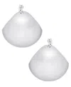 On 34th Silver-tone Small Puffy Huggie Hoop Earrings, 0.77", Exclusively At Macy's