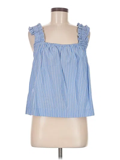 Pre-owned On 34th Sleeveless Blouse In Blue