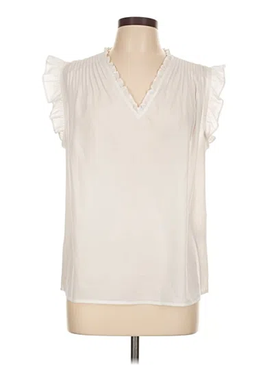 Pre-owned On 34th Sleeveless Blouse In Ivory