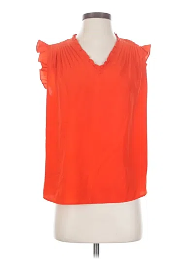 Pre-owned On 34th Sleeveless Blouse In Orange