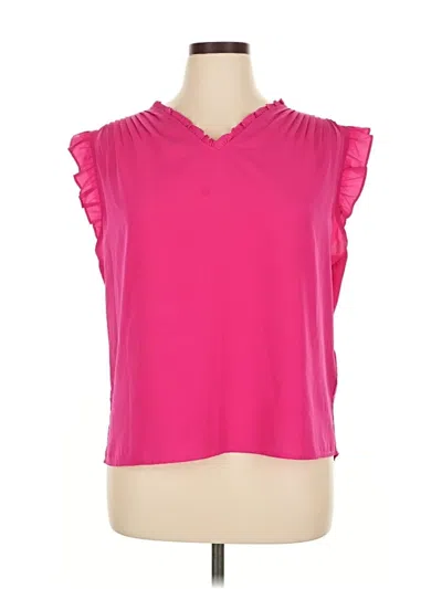 Pre-owned On 34th Sleeveless Blouse In Pink