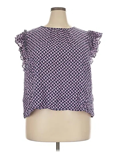 Pre-owned On 34th Sleeveless Blouse In Purple