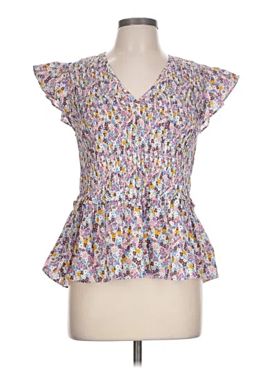 Pre-owned On 34th Sleeveless Blouse In Purple