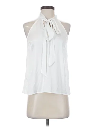 Pre-owned On 34th Sleeveless Blouse In White