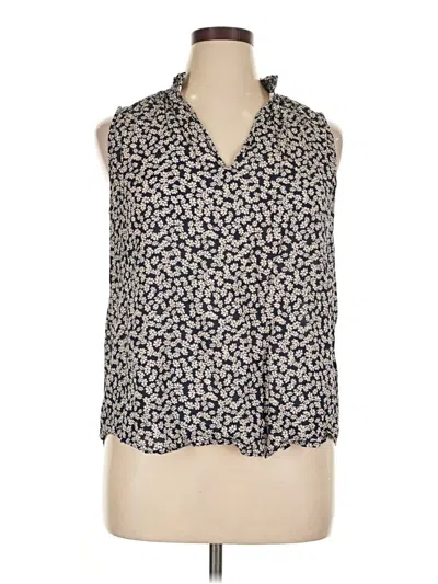 Pre-owned On 34th Sleeveless Button Down Shirt In White