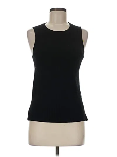 Pre-owned On 34th Sleeveless Top Black Halter Neckline Tops