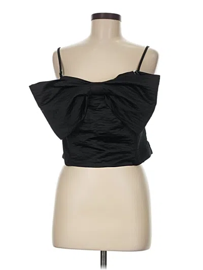 Pre-owned On 34th Sleeveless Top Black Strapless Neckline Tops