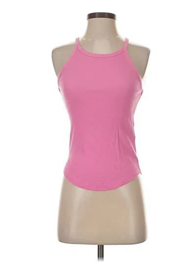 Pre-owned On 34th Sleeveless Top Pink Halter Neckline Tops