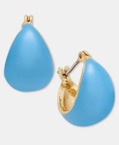 On 34th Small Color Hoop Earrings, 0.67", Macy's Exclusive In Blue