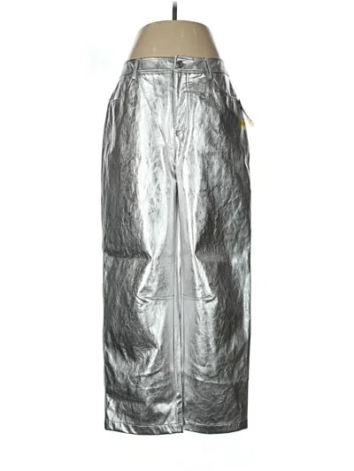 Pre-owned On 34th Snow Pants With Bib In Silver