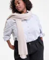 On 34th Solid Everyday Wrap Scarf, Macy's Exclusive In Neutral