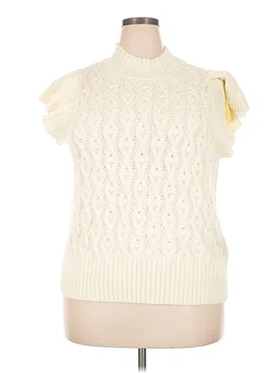 Pre-owned On 34th Sweater Vest In Ivory