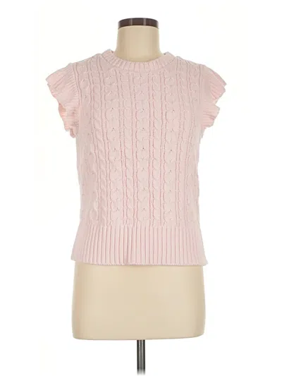 Pre-owned On 34th Sweater Vest In Pink