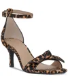 On 34th Taahlah Bow Sandals, Created For Macy's In Leopard Haircalf