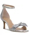 On 34th Taahlah Bow Sandals, Created For Macy's In Silver Glitter
