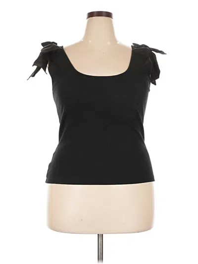 Pre-owned On 34th Tank Top Black Strapless Neckline Tops