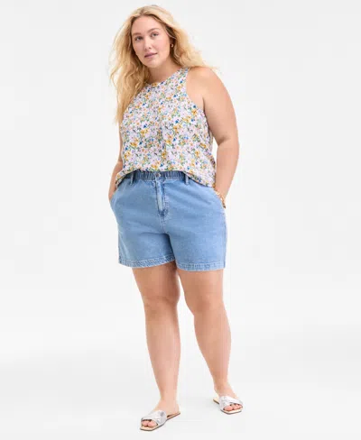 On 34th Trendy Plus Size Denim Shorts, Exclusively At Macy's