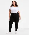 On 34th Trendy Plus Size High-rise Skinny Ankle Jeans, Exclusively At Macy's In Multi