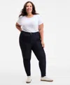 On 34th Trendy Plus Size High-rise Skinny Jeans, Exclusively At Macy's In Purple