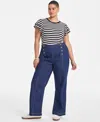 On 34th Trendy Plus Size Sailor Jean, Exclusively At Macy's In Midnight
