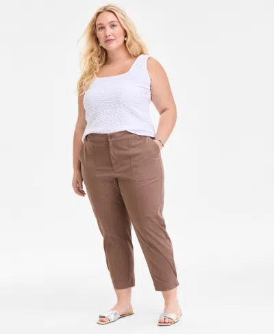 On 34th Trendy Plus Size Tapered Ankle Pants, Exclusively At Macy's