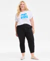 On 34th Trendy Plus Size Tapered Ankle Pants, Exclusively At Macy's
