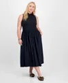 On 34th Women's Sleeveless Tank Midi Dress, Created For Macy's In Black