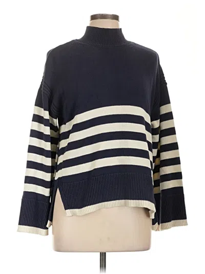 Pre-owned On 34th Turtleneck Sweater In Blue