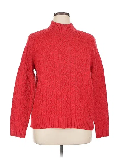 Pre-owned On 34th Turtleneck Sweater In Red
