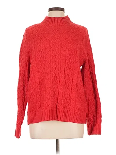 Pre-owned On 34th Turtleneck Sweater In Red