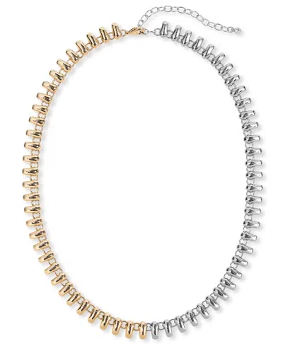 On 34th Two-tone All Around Chain Necklace, 18", Exclusively At Macy's In Multi
