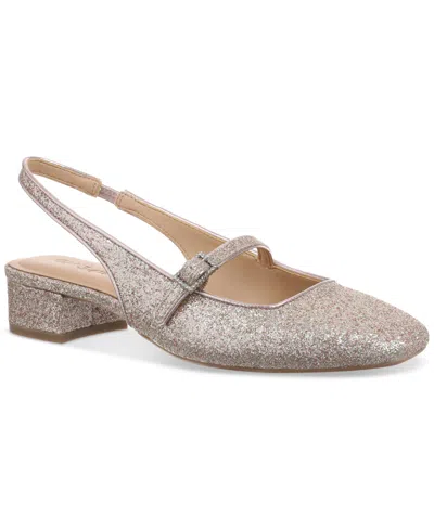 On 34th Women's Ameliaa Buckled Slingback Pumps, Created For Macy's In Rose Glitter