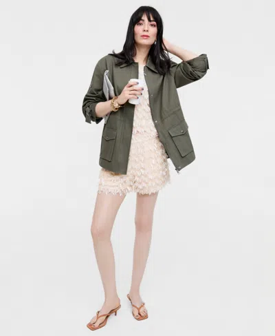 On 34th Women's Back Pocket Utility Jacket, Macy's Exclusive- Molly Rogers Capsule Collection In Green