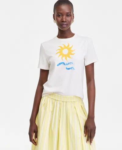 On 34th Women's Bajo El Sol Graphic T-shirt, Macy's Exclusive In White