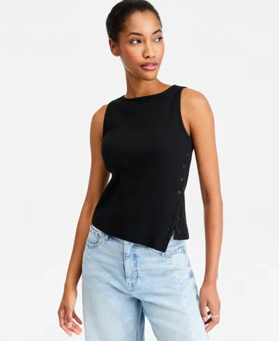On 34th Women's Boatneck Side Button Tank, Macy's Exclusive In Multi