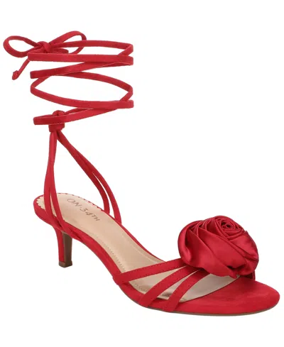 On 34th Women's Cahlliee Rose Lace-up Dress Sandals, Macy's Exclusive In Red